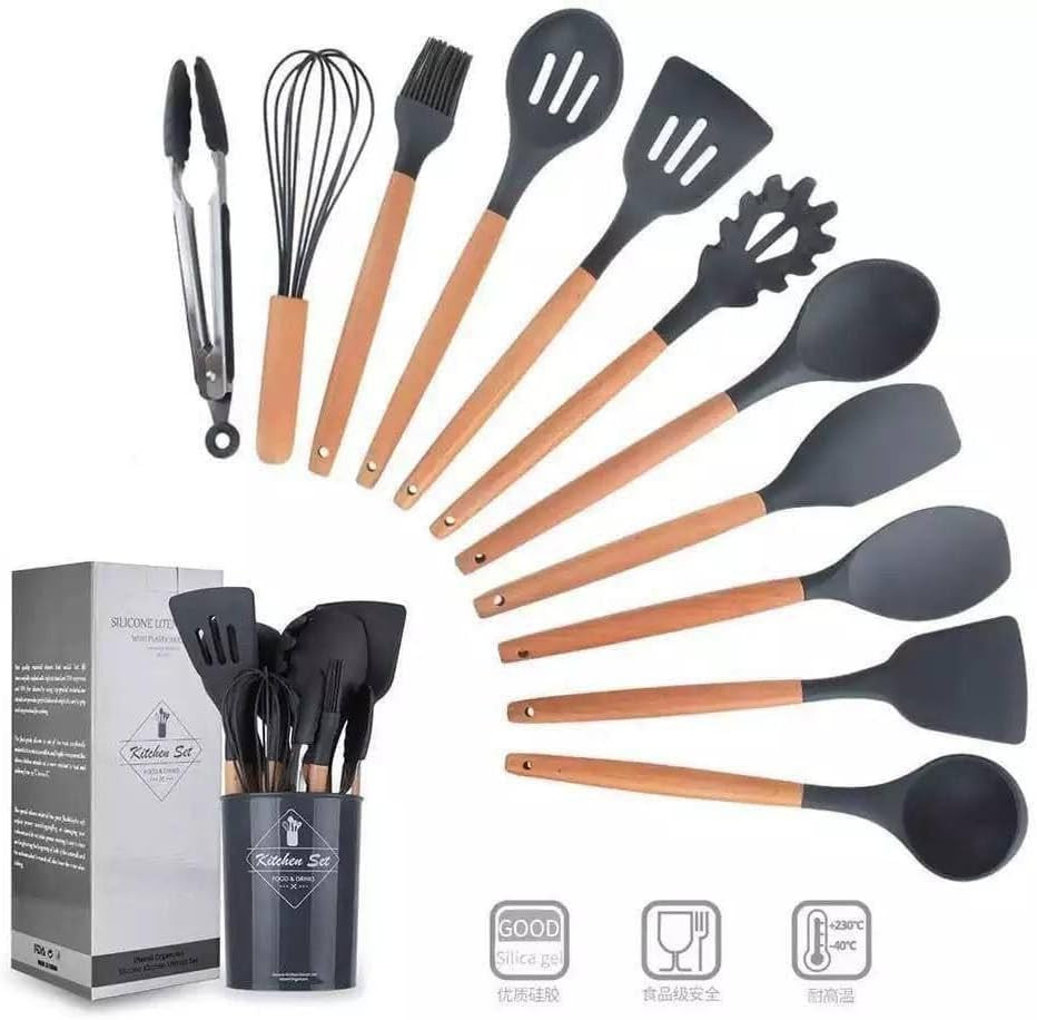 طقم أدوات المطبخ «الشيف بوراك» — 11 قطعة متكاملة🍳✨