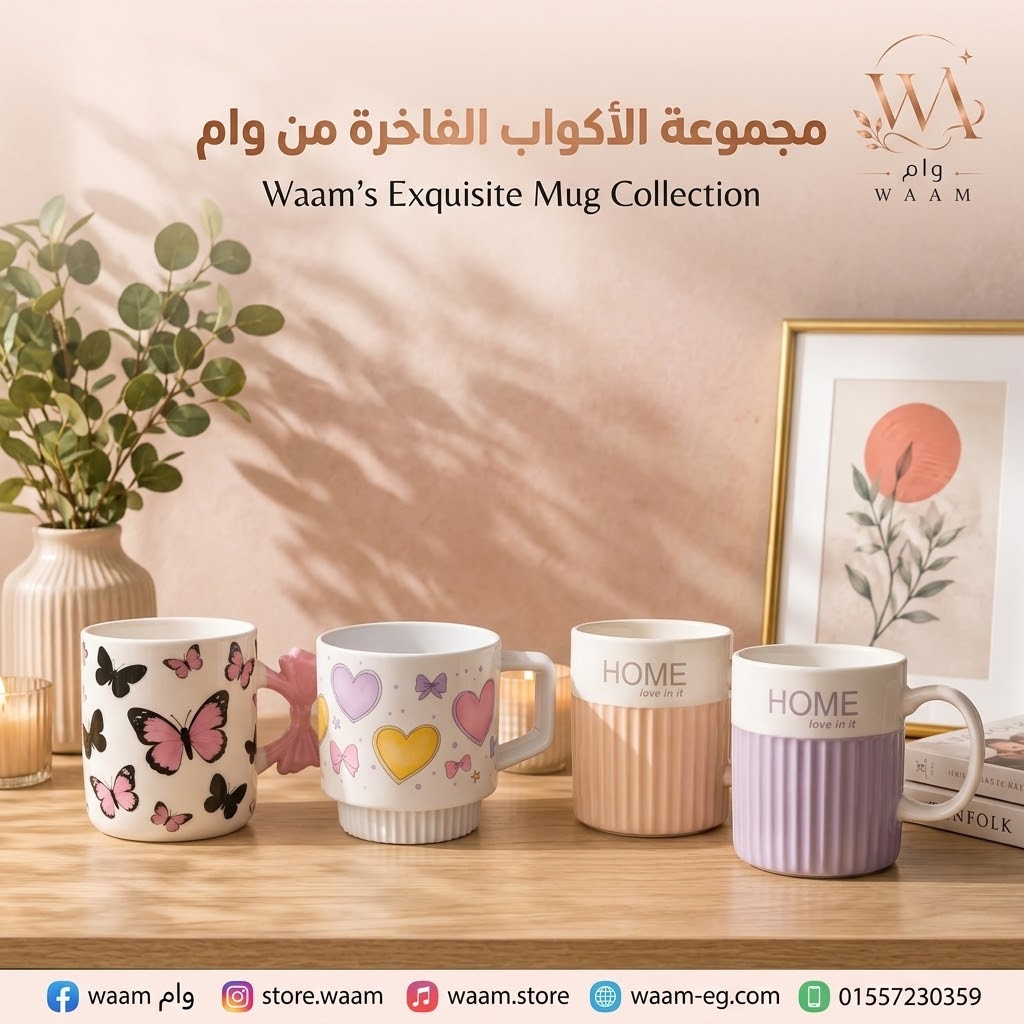 مج فاخرة من WAAM وام ☕✨